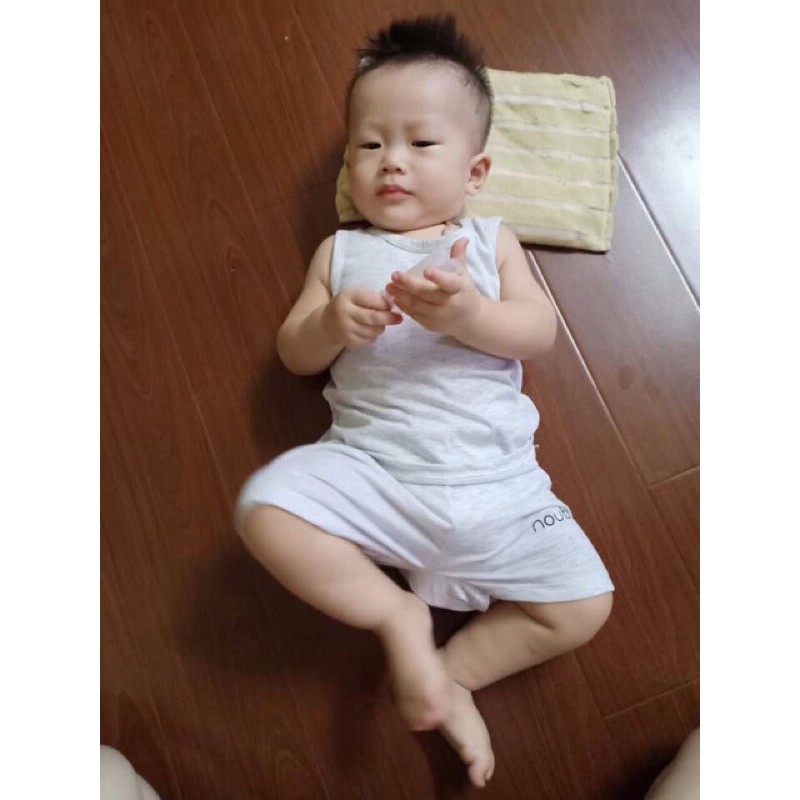 (bán sỉ) bộ ba lỗ cotton noubaby mềm mát cho bé trai ,bé gái