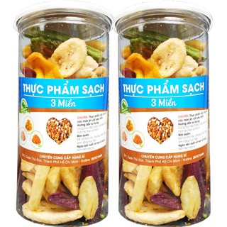 [Combo 2 Hũ] Trái cây sấy khô loại nguyên miếng cao cấp xuất khẩu - mỗi hũ 280G