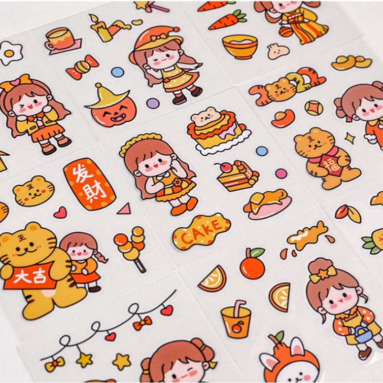 1 Tấm Hình Dán Sticker 10x10cm
