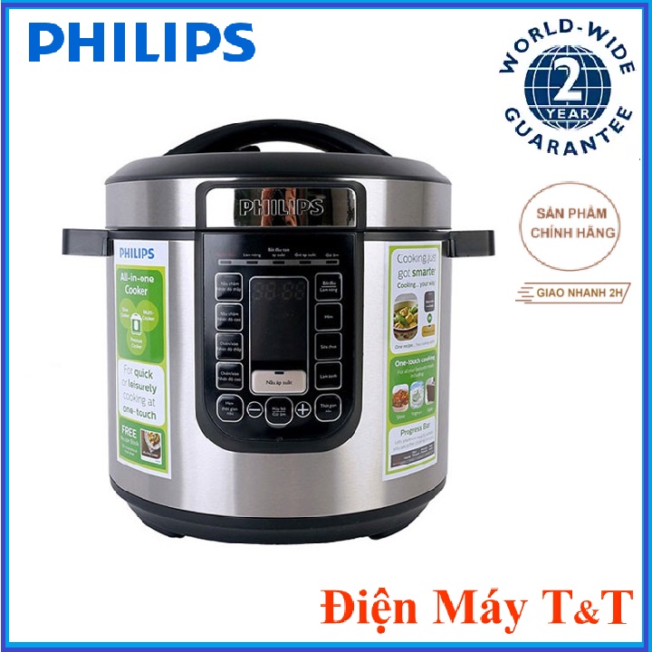 [Mã ELHADEV giảm 4% đơn 300K] Nồi áp suất điện tử Philips HD2137 hàng chính hãng