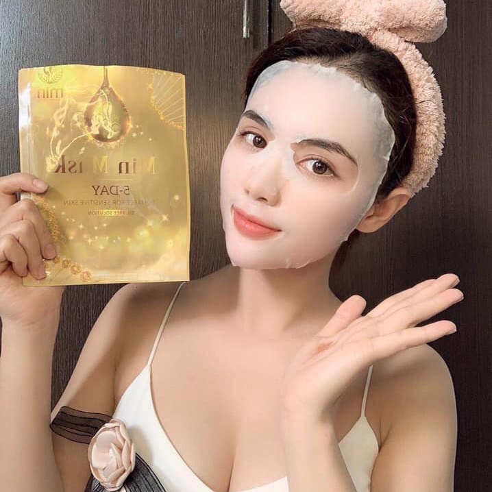 Mặt nạ tinh chất nọc ong Min Mask 5 Days ngừa mụn, trắng da, chống lão hóa - Nhập khẩu Hàn Quốc