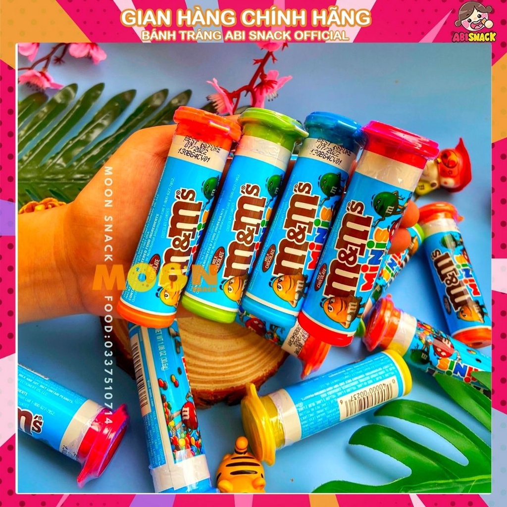 Lẻ 1 hộp Socola M&amp;m's Chocolate Minis Tube - Nhập khẩu Mỹ hủ 30.6g