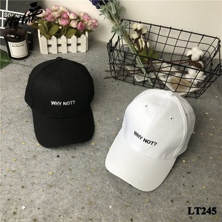 Mũ lưỡi trai thêu chữ WHY NOT phong cách unisex dành cho nam và nữ