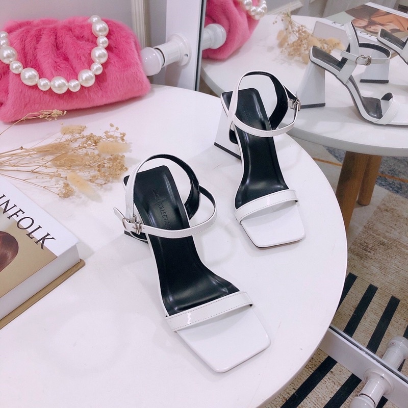 [ẢNH THẬT] GIÀY SANDAL GÓT TAM GIÁC QUAI ĐƠN GIẢN