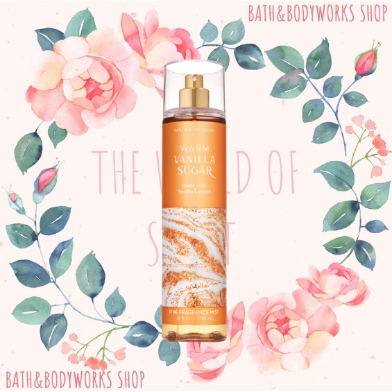 Xịt thơm Bath & Body Works Fine Fragrance Mist hương Warm Vanilla Sugar