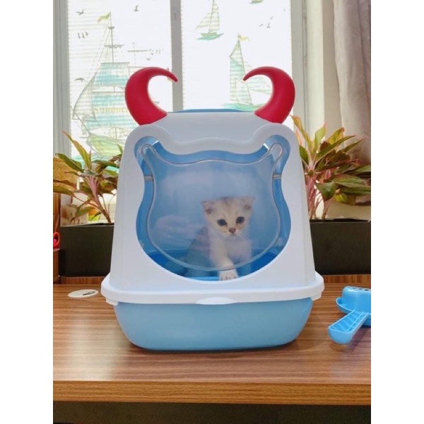NHÀ VỆ SINH MÈO có sừng