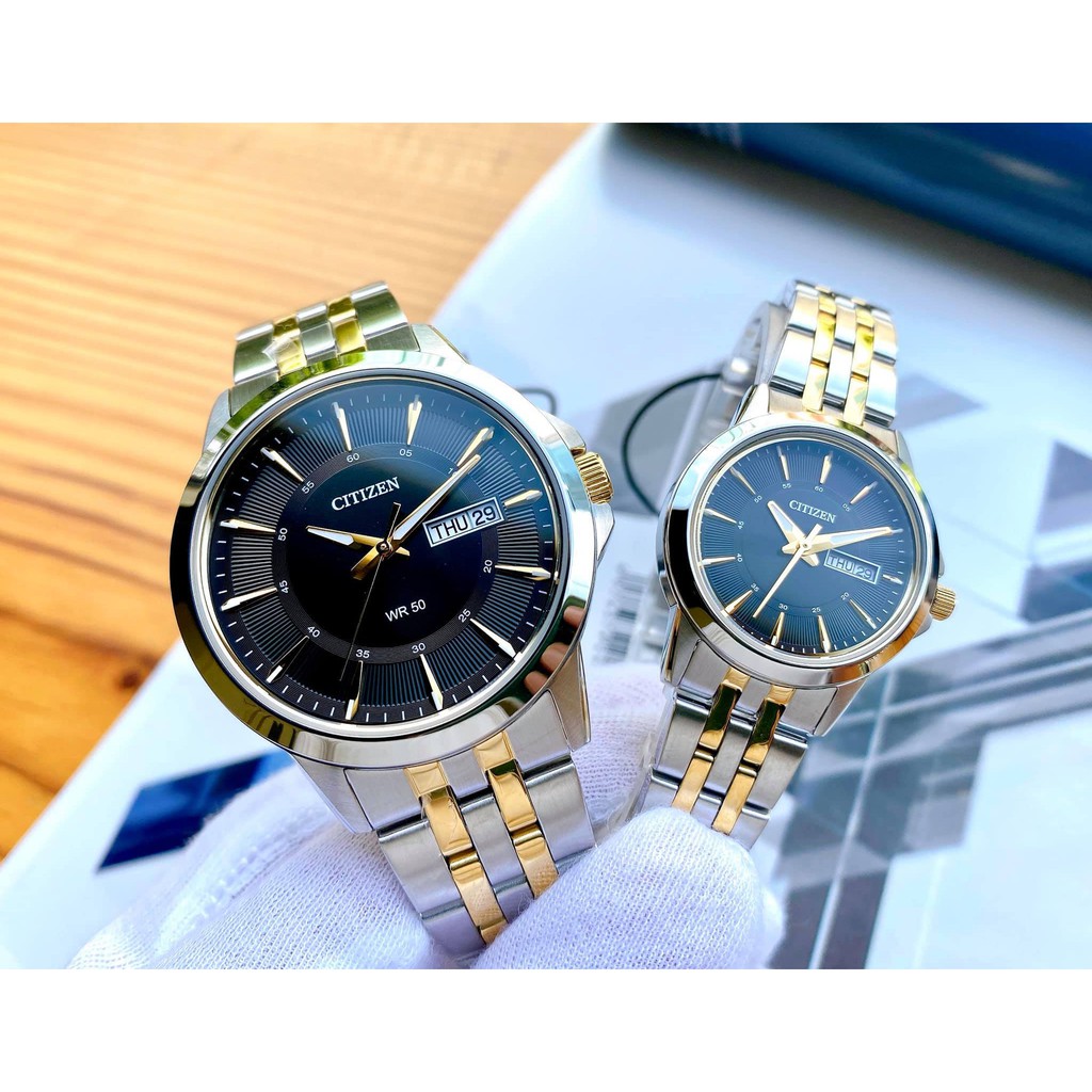 Đồng hồ cặp đôi nam nữ Citizen BF2018-55E & EQ0608-55E