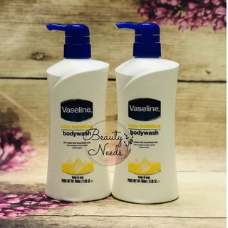 Sữa tắm dưỡng ẩm vaseline total moisture body wash 650ml chính hãng - 6327