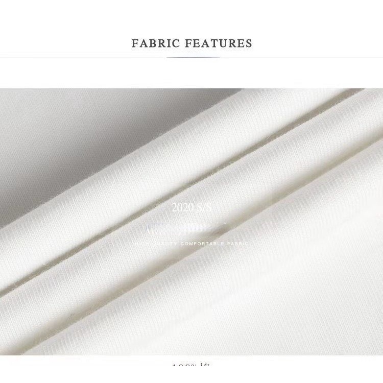 Áo Thun Cotton Tay Ngắn Dáng Rộng In Họa Tiết Trái Tim Xinh Xắn Dành Cho Nữ