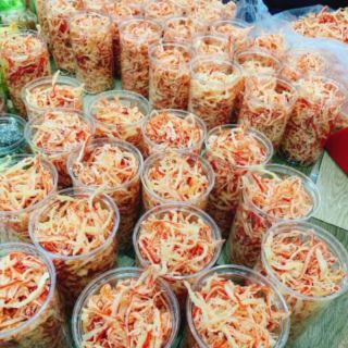 Mực xé sợi hấp nước dừa 300gam