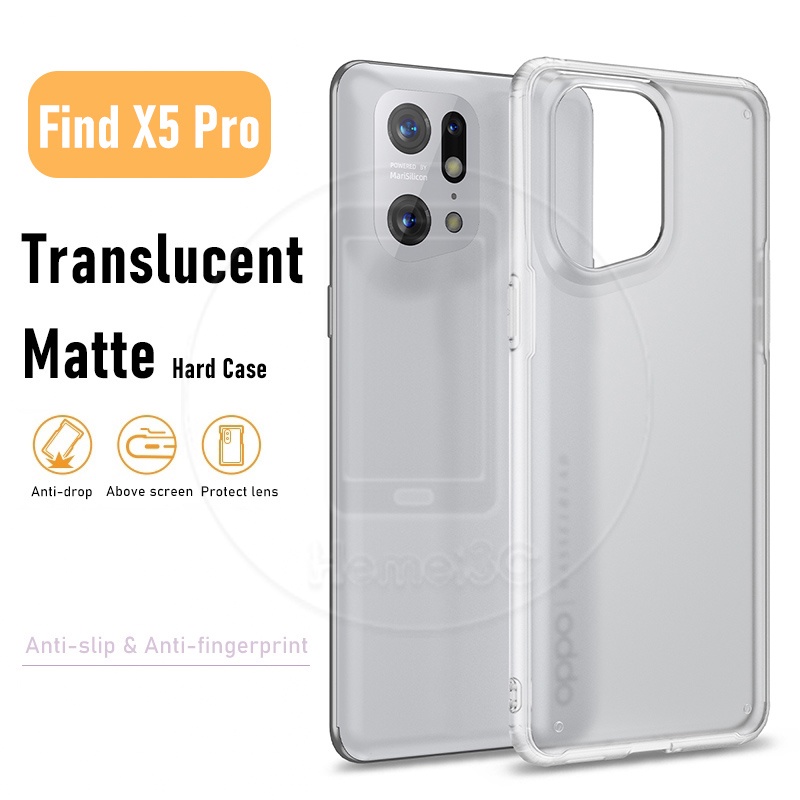 Ốp Điện Thoại PC Cứng Trong Suốt Mặt Nhám Cho OPPO Find X5 FindX5 Pro