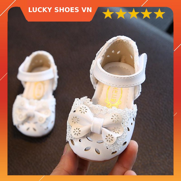 Giày công chúa cho bé gái rất xinh [H1] sandal bé gái từ 0-5 tuổi - LUCKY SHOES VN