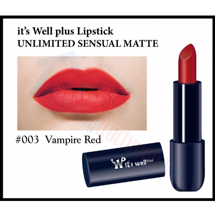 [CHÍNH HÃNG] Son Thỏi Lì Matte It's well Plus Hàn Quốc | Lì Màu | Lâu Lôi | Lên Màu Môi Tự Nhiên | Không Chì | Dưỡng Ẩm | BigBuy360 - bigbuy360.vn