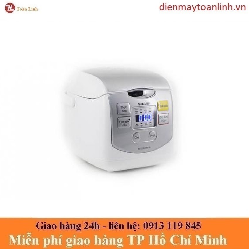 Nồi cơm Sharp KS-COM08V-SL điện tử 0.8 lít - Chính hãng