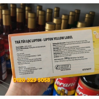 Trà lipton hộp 100 túi lọc