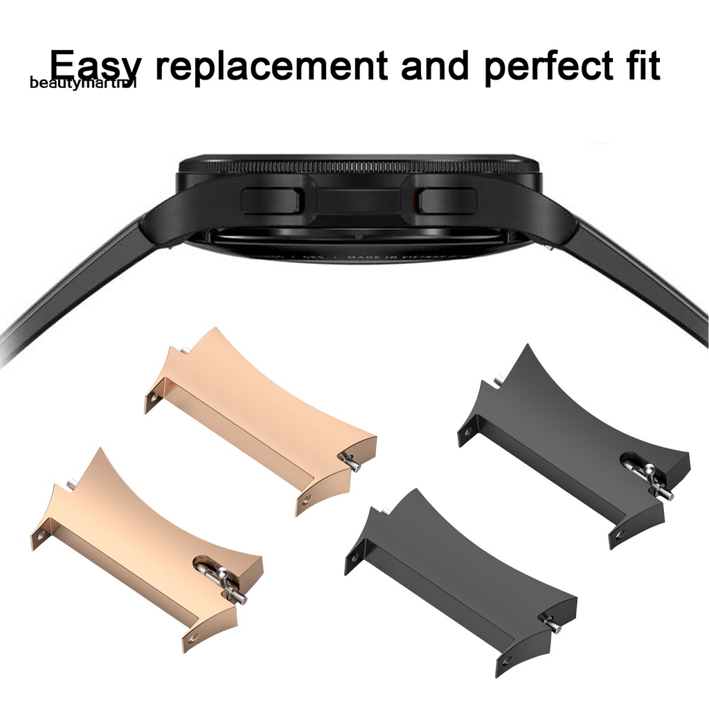 1 Cặp Khóa Dây Đeo Thay Thế Bằng Thép Không Gỉ Chắc Chắn Beautymartm1 Cho Đồng Hồ Thông Minh Samsung Galaxy Watch 4 / Watch 4 Classic