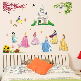💃💃Tranh decal dán tường CÁC NÀNG CÔNG CHÚA DISNEY cho bé - Decal dán tường cho bé💃💃