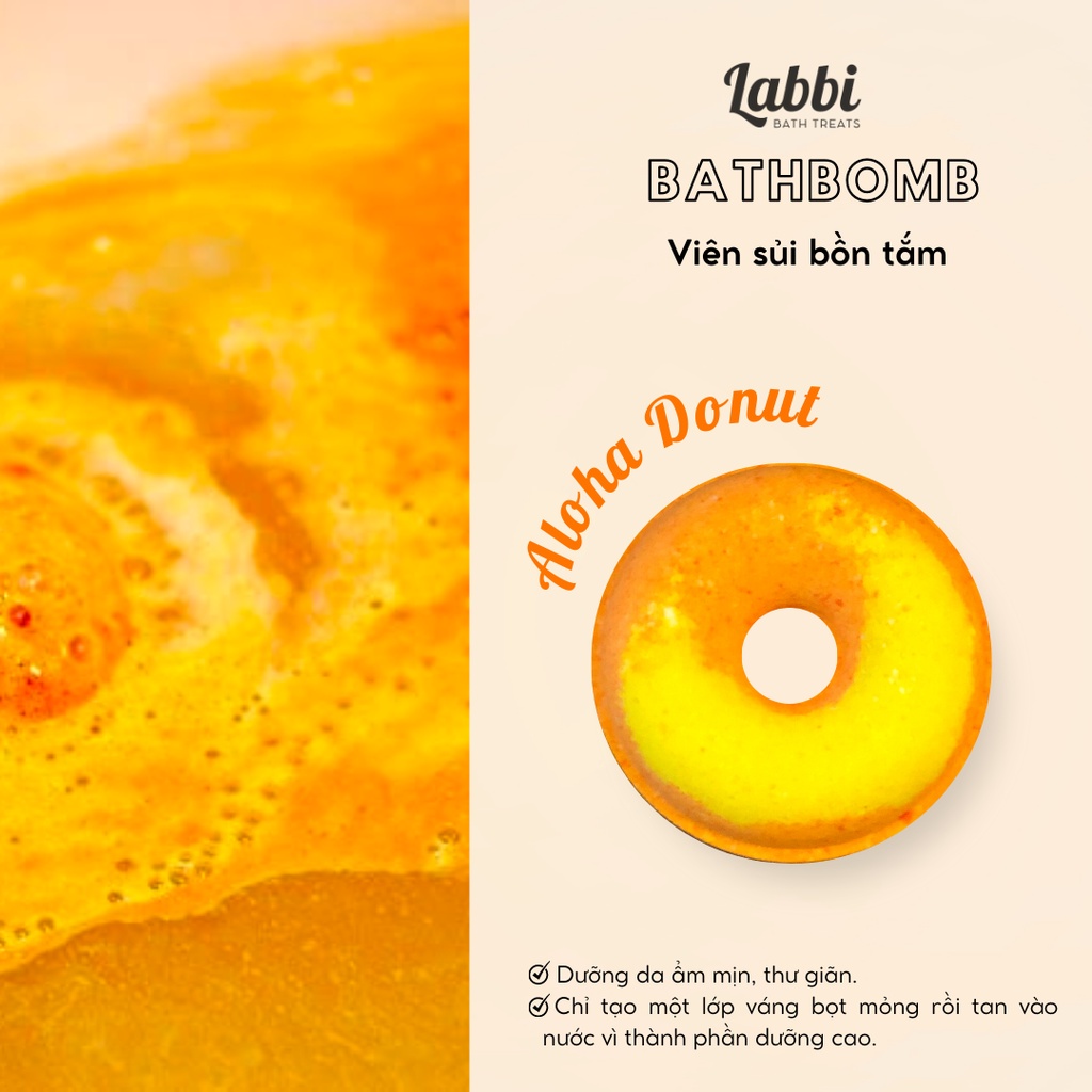 ALOHA [Labbi] Bath bomb / Viên sủi bồn tắm / Bom tắm