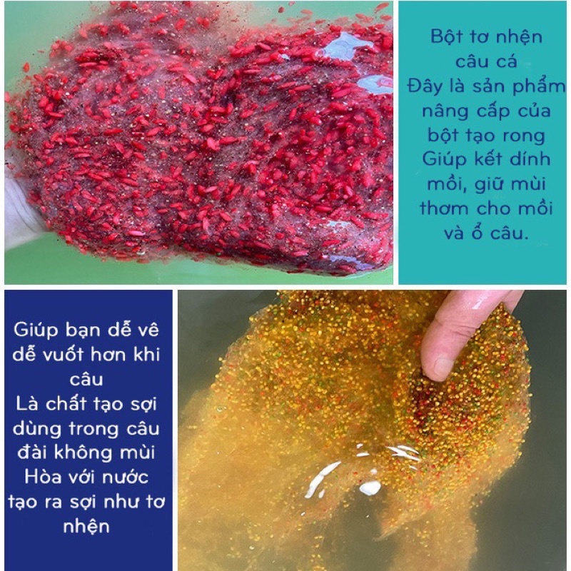 Bột tơ nhện -sp nâng cấp bột tạo rong,kết dính và tạo mùi thu hút cực nhạy