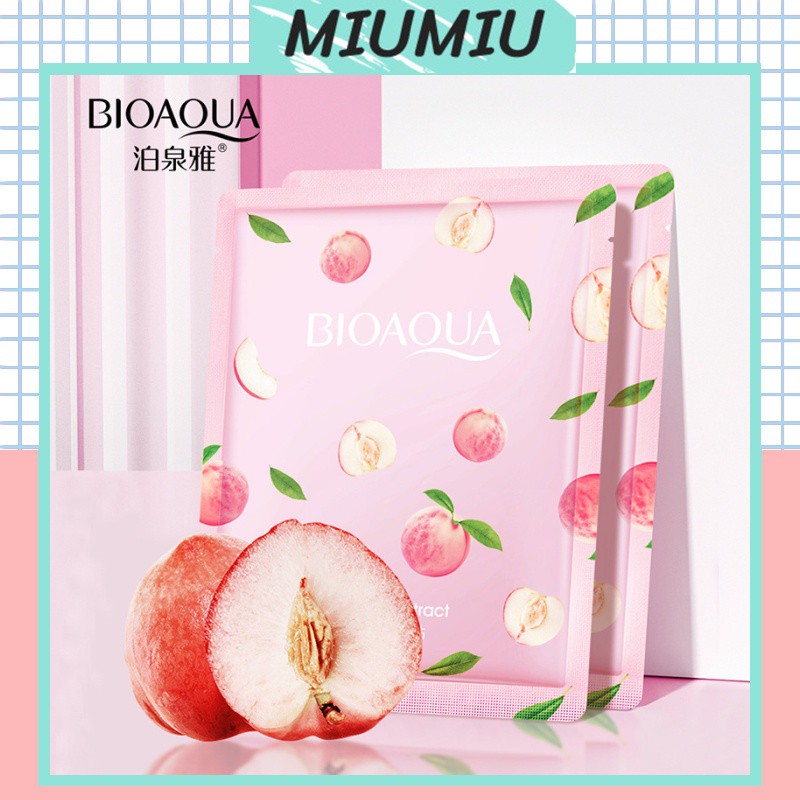 Mặt Nạ Bioaqua Eruynbeautskin Chiết Xuất Trái Đào Tươi Giúp Dưỡng Ẩm Làm Trắng Da