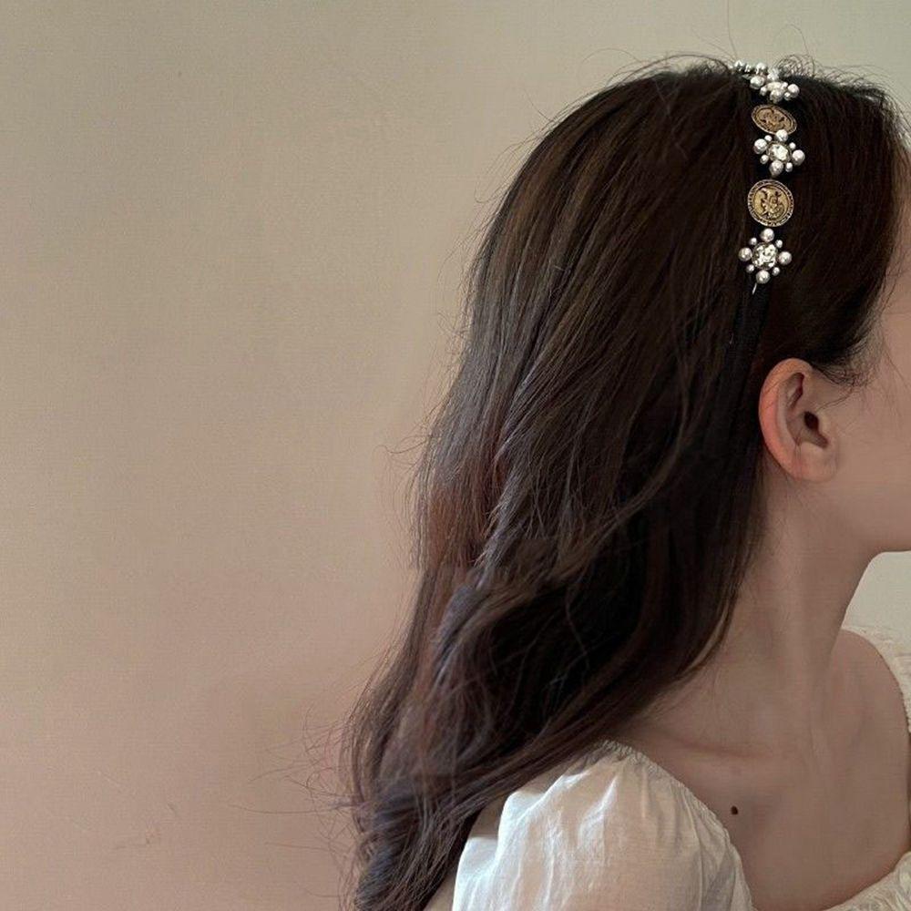 JARRED Băng đô cài tóc rửa mặt Đính Ngọc Trai Xinh Xắn Theo Phong Cách Hàn Quốc