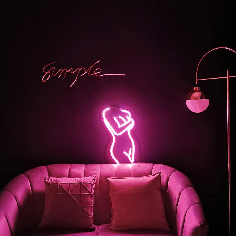 Đèn led Neon trang trí hình Sexy girl v3 | Đèn neon trang trí phòng ngủ, treo tường
