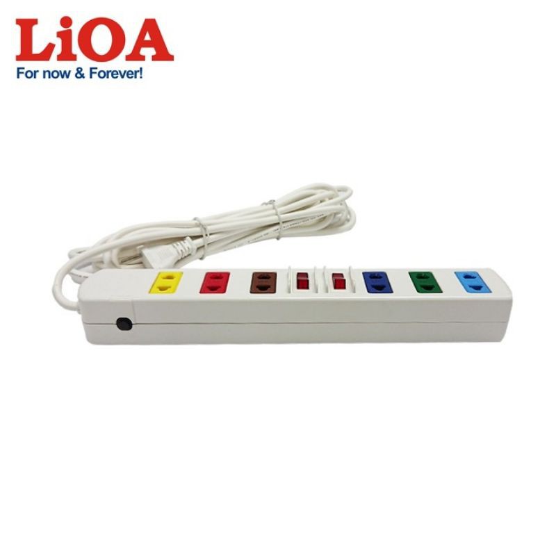 [PHỔ THÔNG] Ổ cắm kéo dài LIOA - Bảo vệ quá tải bằng Aptomat (CB) - 3S3/4S3/6S3 - Chính hãng