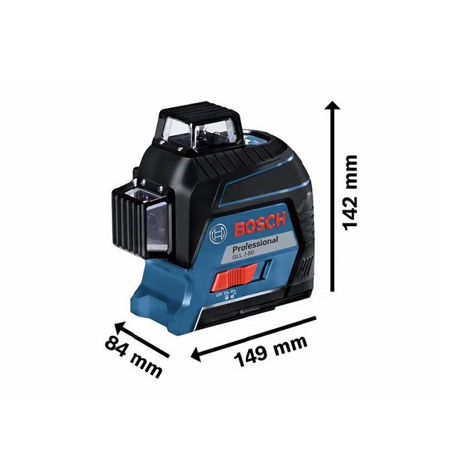 [CHÍNH HÃNG] Máy Cân Mực Laser Bosch GLL 3-80 (Tia Đỏ), Giá Đại Lý Cấp 1, Bảo Hành Tại TTBH Toàn Quốc