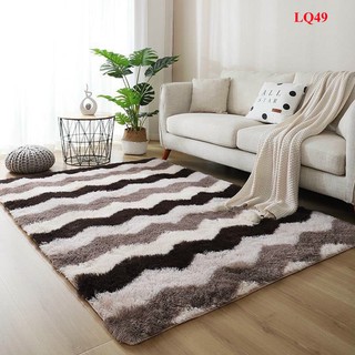 Thảm lông, lông loang trải sàn LQ49 phòng khách phòng ngủ cao cấp nhiều màu, hàng nhập cho ngôi nhà sang trọng hơn