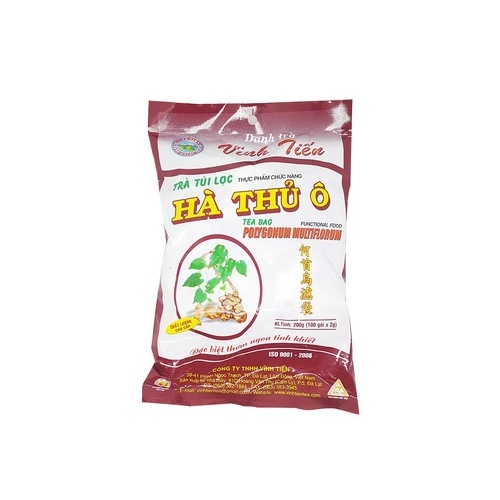 Trà Hà Thủ Ô (Vĩnh Tiến) - Bịch 100 gói x 2 gram