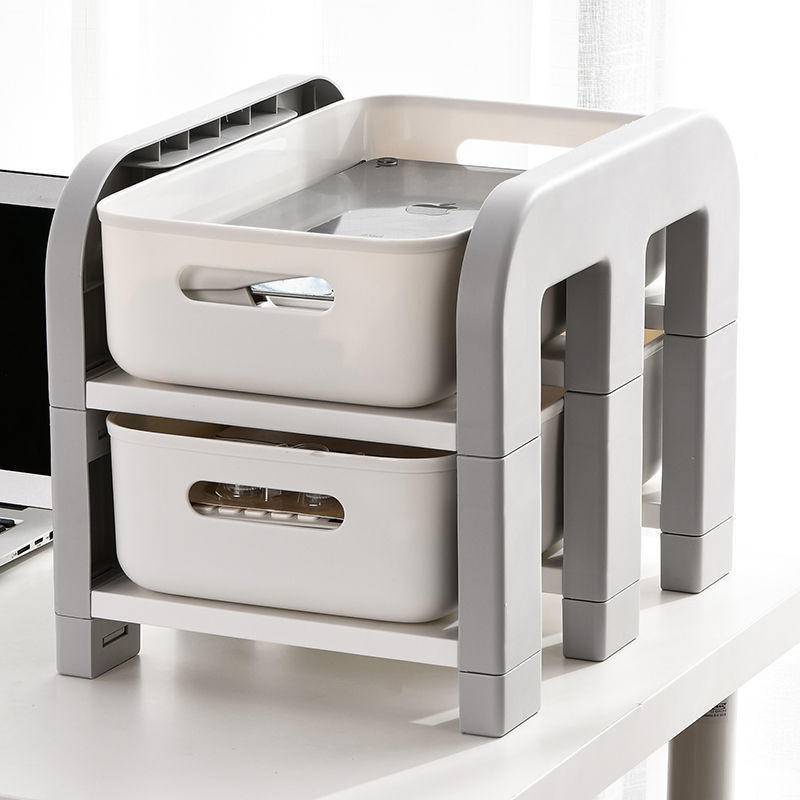 Kệ Đựng Đồ Ăn Vặt Nhiều Tầng Dạng Kéo Ra Có Bánh Xe Sắp Xếp Gọn Gàng Phong Cách Mới Cho Nhà Bếp / Văn Phòng