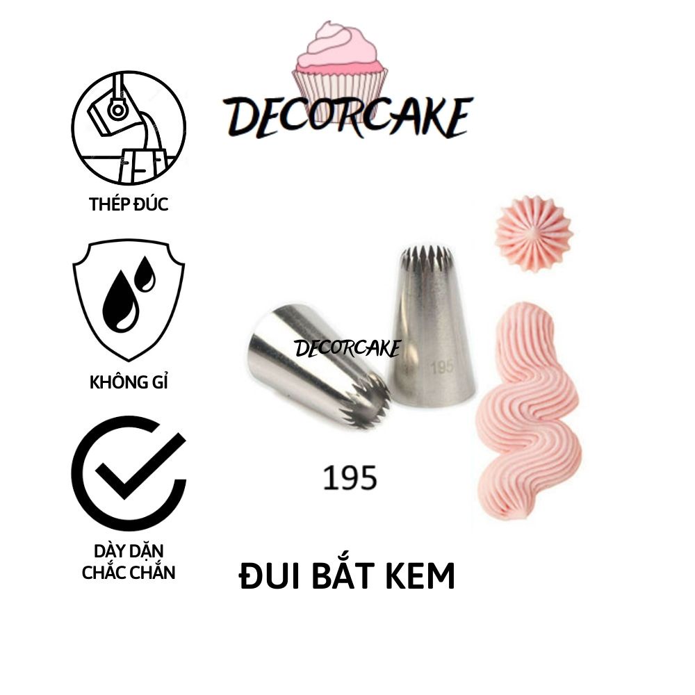 Đui 195, 1M, 2C, 2D, 6B  - Đui bắt kem, bánh cookie, bánh su kem, sò