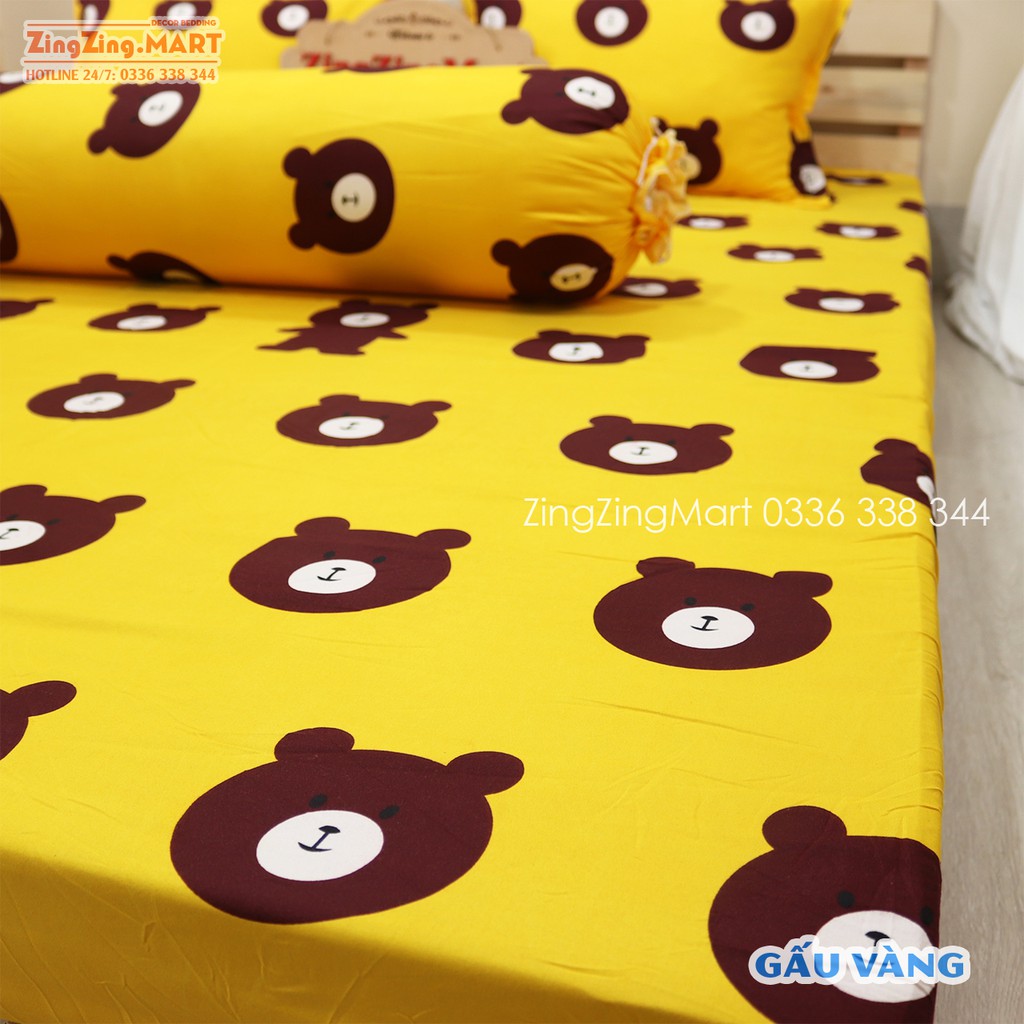 Bộ Ga Gối Poly Ga trải giường | Bộ Drap giường Cotton Poly size m2/m6/m8/2m2 Nhiều mẫu lựa chọn( 1 ga + 2 vỏ gối nằm)