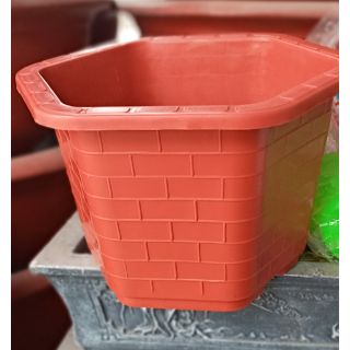 10 CHẬU lục giác trồng cây cảnh rộng 30cm cao 20cm