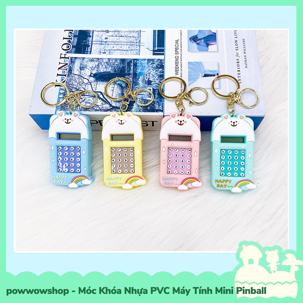 [Sẵn VN - Hỏa Tốc] Móc Khóa Nhựa PVC Kiểu Dáng Calculator Mini, Máy Pinball