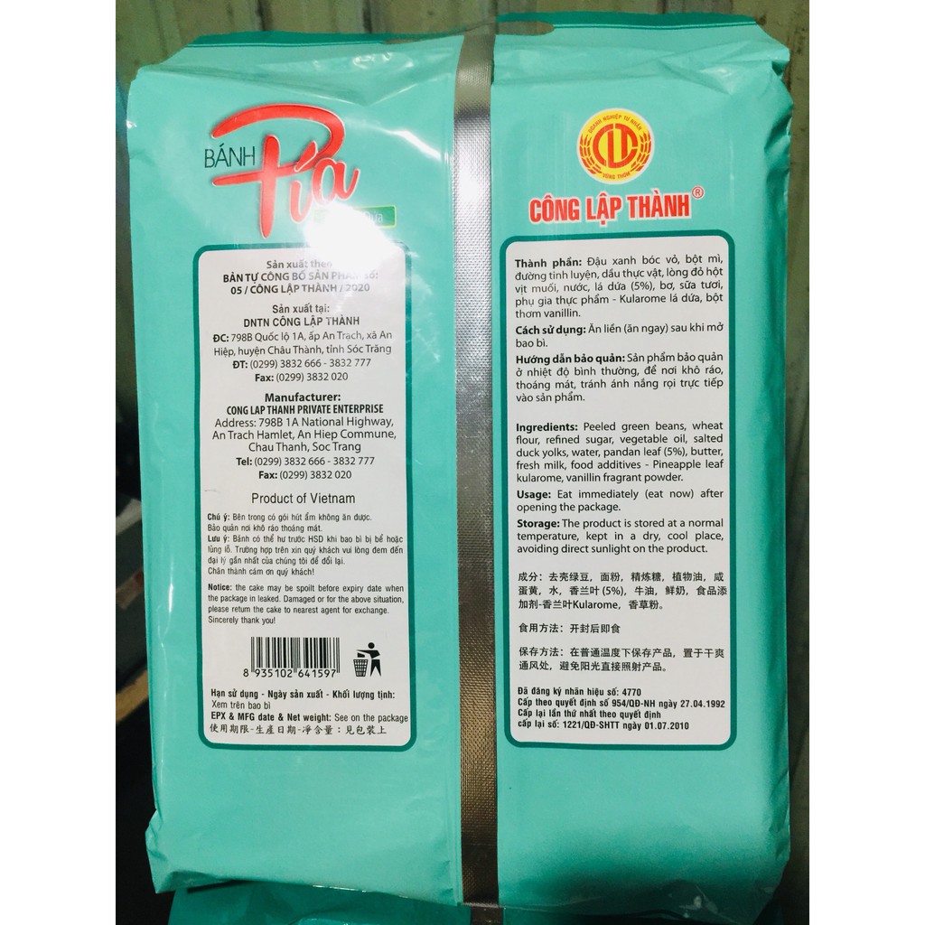 BÁNH PÍA KIM SA CÔNG LẬP THÀNH NHÂN DỨA VÀ TRỨNG MUỐI TAN CHẢY