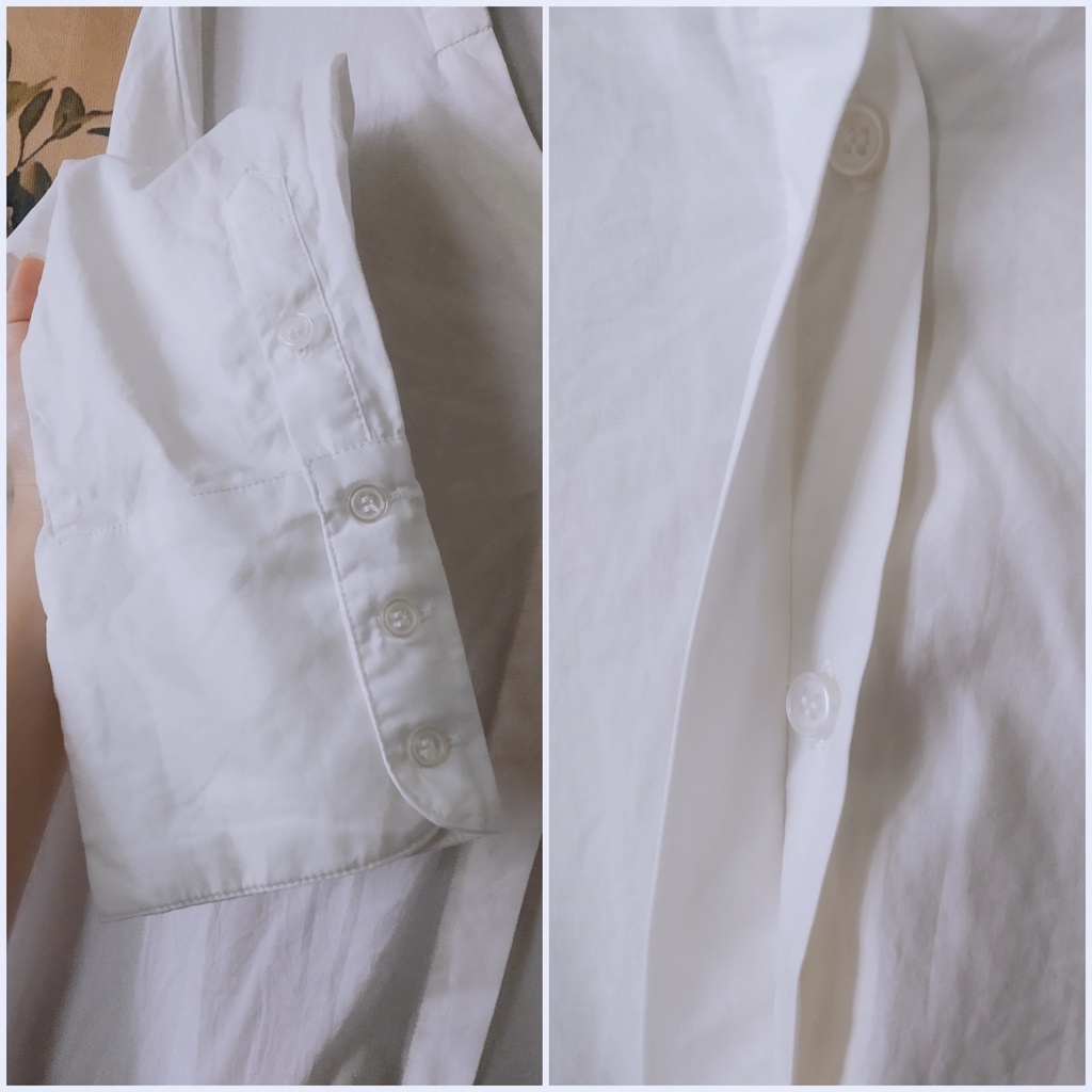 |2hand| Áo sơ mi dáng dài - thêu hoa size M-L