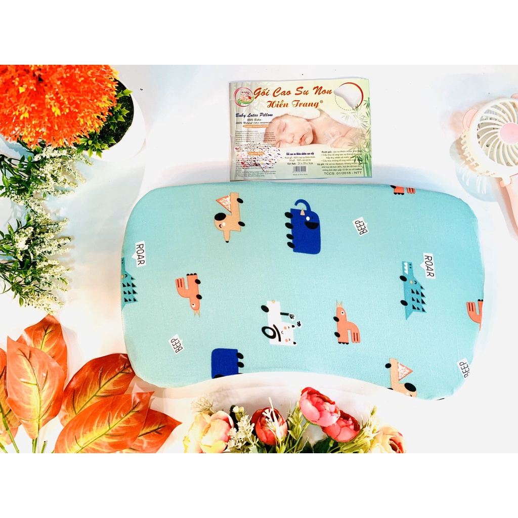 Gối Cao Su non thông hơi, chống bẹp đầu cho bé
