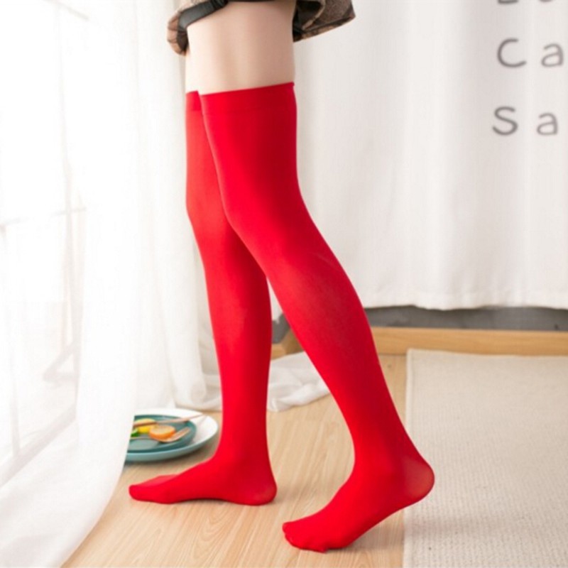 Tất cao nhiều màu bó sát đùi thời trang cho nữ