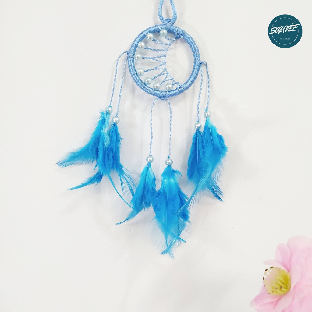 [Hàng Sẵn] Dreamcatcher Handmade mini treo balo, túi xách - The Moon