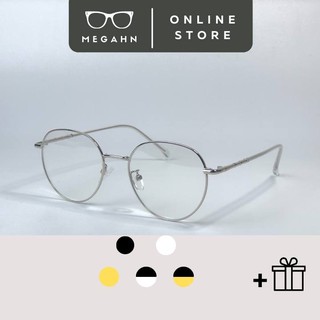Gọng Kính Cận Nam Nữ MegaHN Mắt Kính Tròn Chất Liệu Kim Loại Màu Sắc Thời Trang 5280