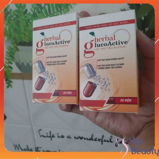 VIÊN UỐNG HERBAL GLUCOACTIVE - Thực Phẩm Hỗ Trợ Hạ Đường Huyết Ổn Định Sức Khỏe Toàn Diện - CHÍNH HÃNG HỘP 30 VIÊN
