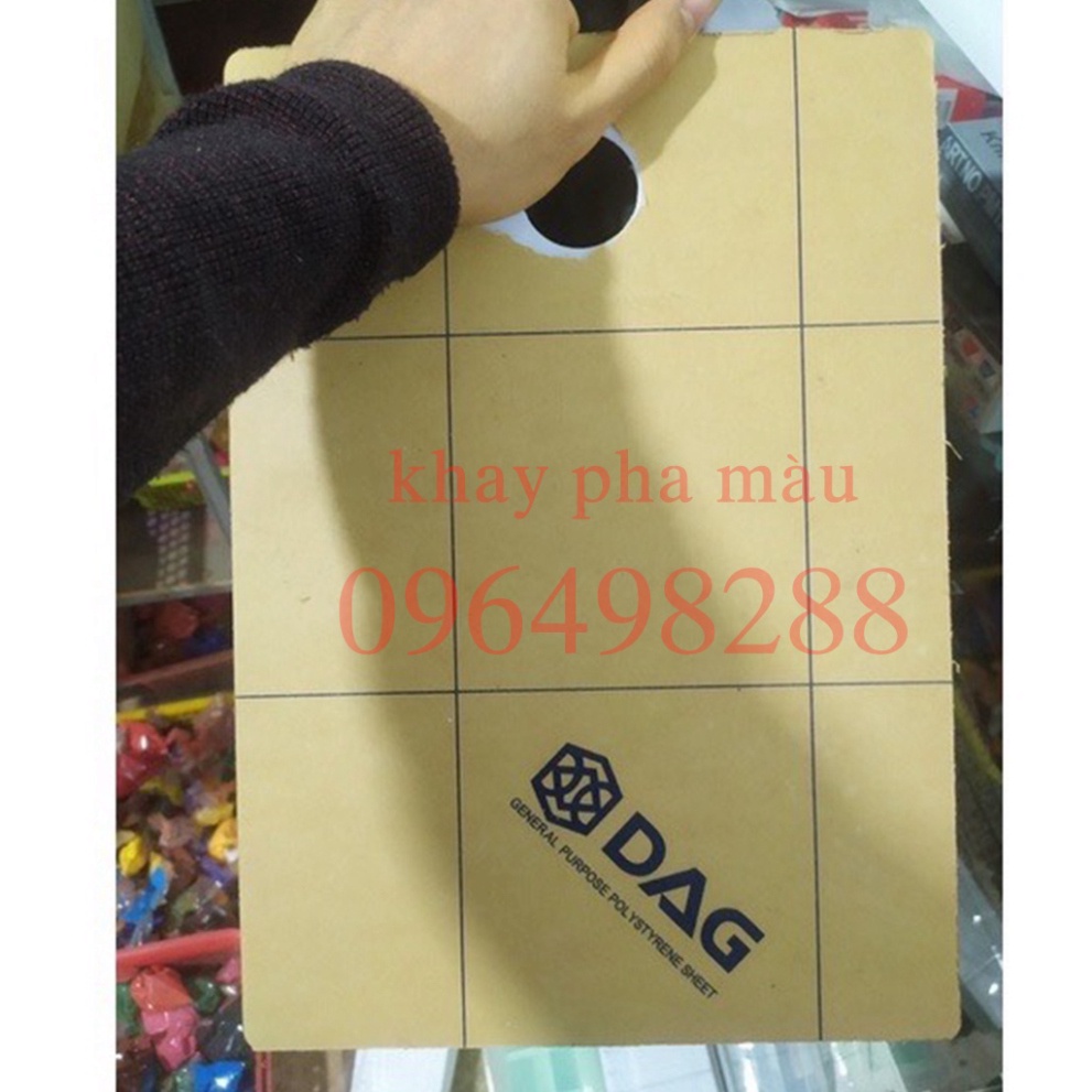 Khay nhựa🌈Palette pha màu chuyên dùng cho màu bột, acrylic, sơn dầu...️ nhiều kích cỡ