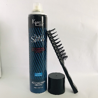 Gôm xịt tóc kenlox siêu cứng 400ml xanh