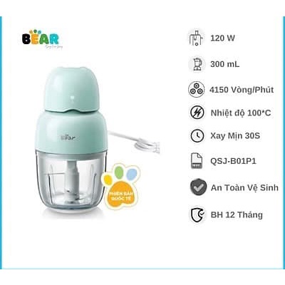 MÁY XAY ĐA NĂNG 1 CỐI 0,3L BEAR