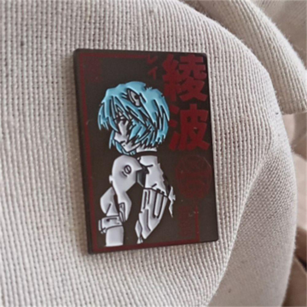Huy Hiệu Cài Áo Hình Nhân Vật Anime Evangelion EVA-0 Unit 00 Màu Đen