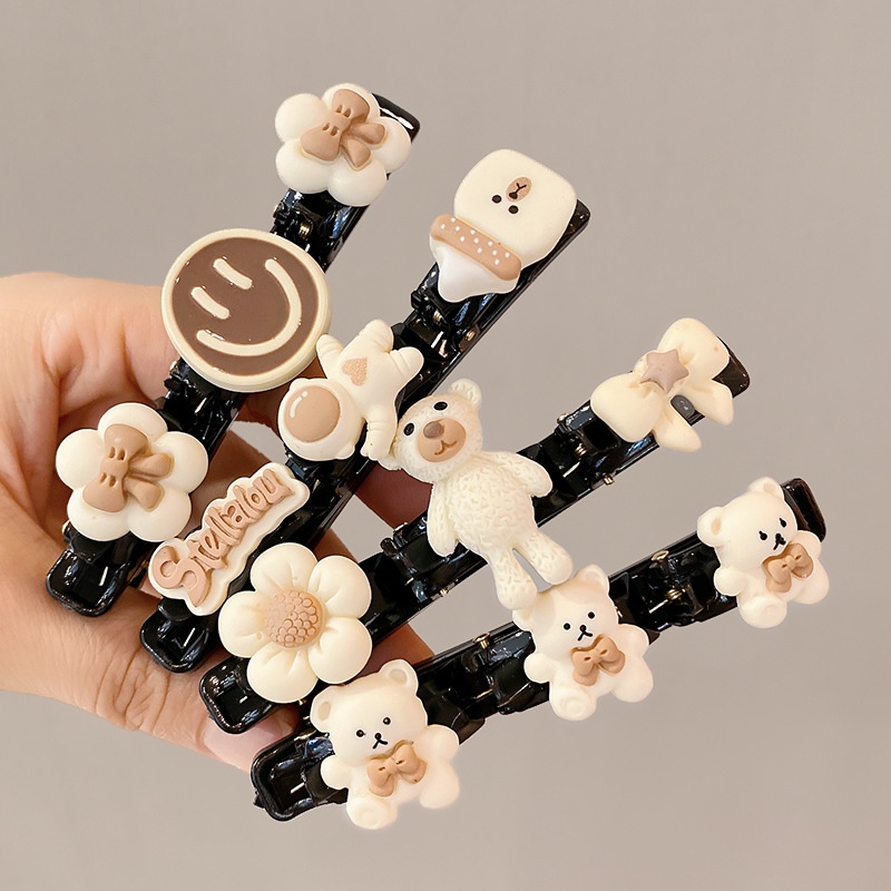 Kẹp Tóc Chống Trượt Đính Nơ Dễ Thương Cho Bé Gái