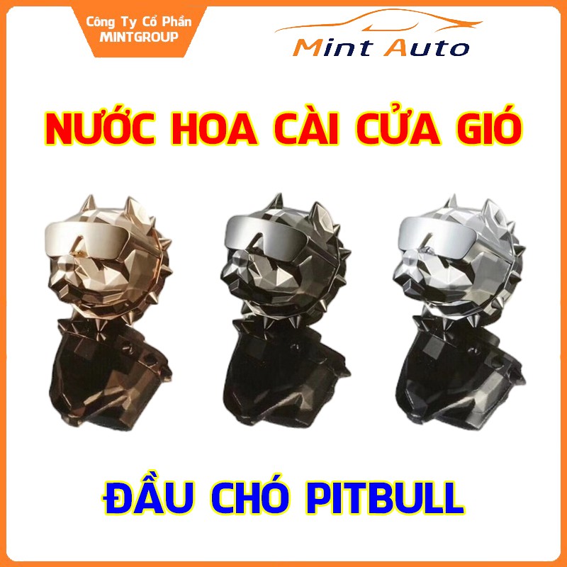 Nước hoa xe hơi đầu chó Bull Dog cài cửa gió điều hòa khẳng định cá tính riêng của bạn.