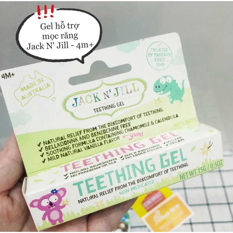 {Jack N Jill} Gel hỗ trợ mọc răng (đi air) (exp date: 2/22)