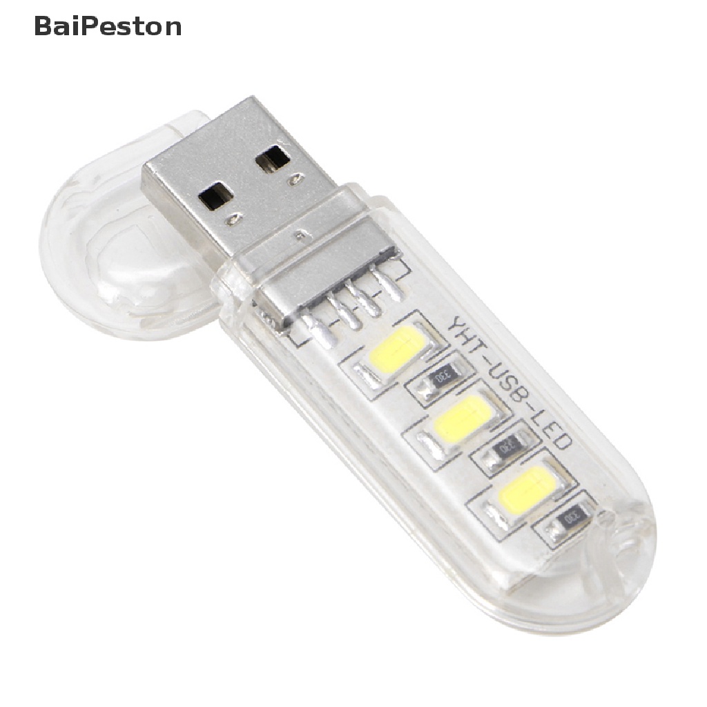 Đèn Ngủ 3 Bóng LED Mini Sạc USB Dùng Khi Đi Cắm Trại